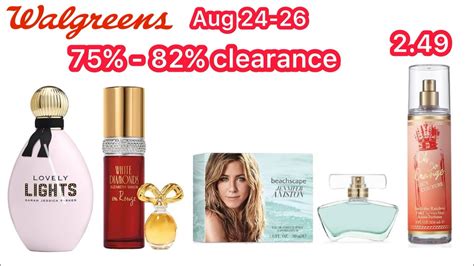 walgreens perfume clearance.